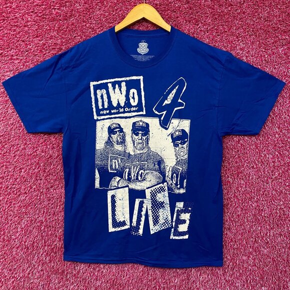 WWE New World Order nWo 4 Life T-Shirt Large - Picture 1 of 4
